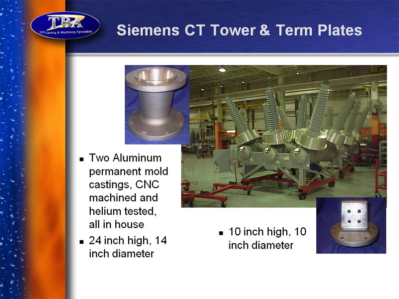 siemens ct tower and term plates