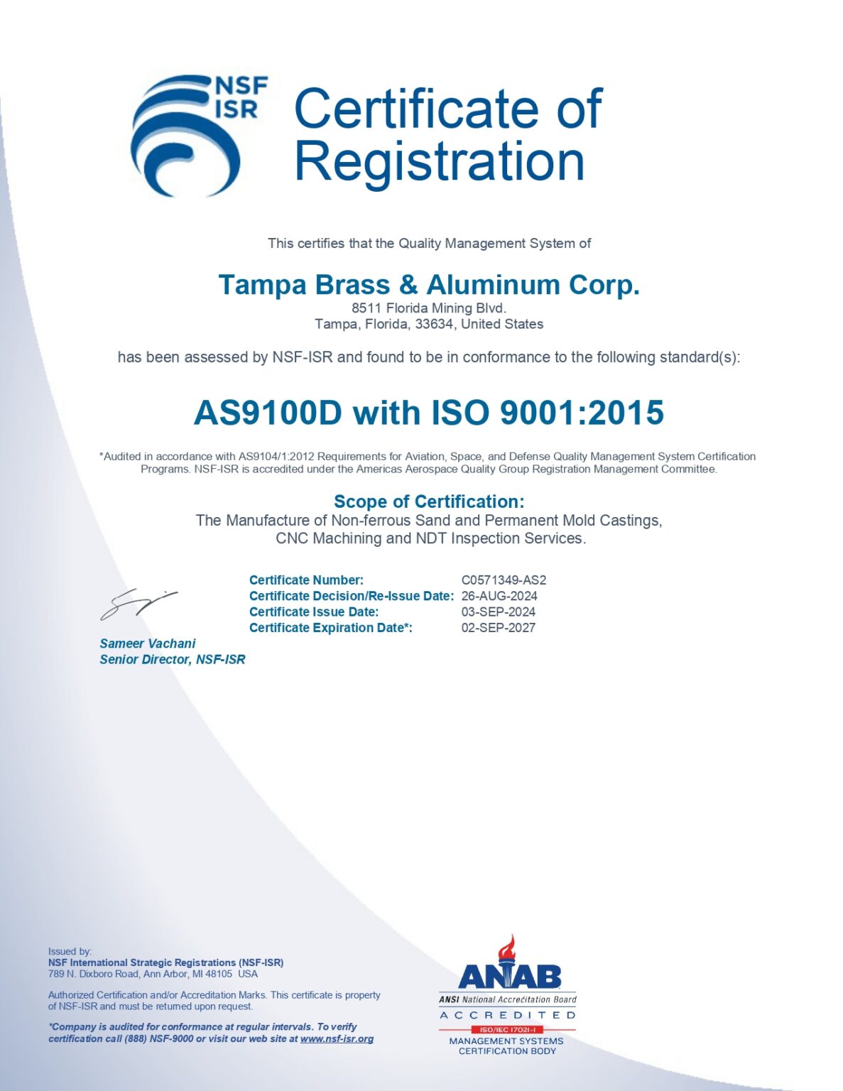 Tampa_Brass_&_Aluminum_Corp_AS9100_Certificate#_C0571349_AS2_Expires